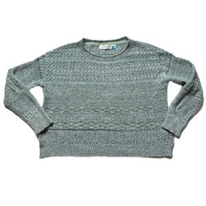 Anthropologie Sparrow Mint Green Mohair Cashmere Blend Open Knit Sweater M